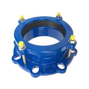 Wholesale DN150 PN10 Ductile Iron Universal Joint Hdpe Pipe Flange Adapter Epoxy Coated from china suppliers