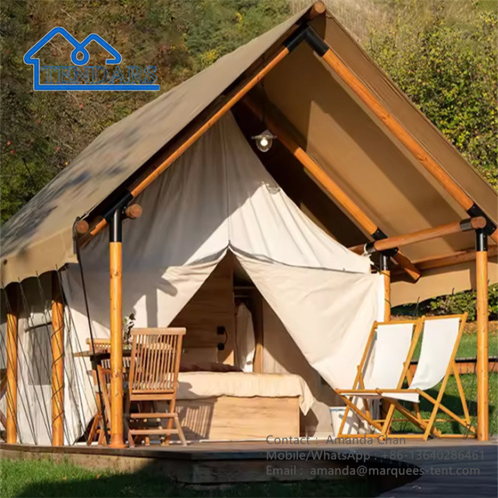 Hotel Canvas Tent Resort Beach Camping Accommodation Safari Tent For Outdoor