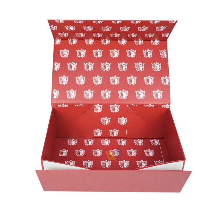 Recyclable Custom Logo Clothing Magnetic Closure Folding Shoes Box Packaging Paper Cardboard