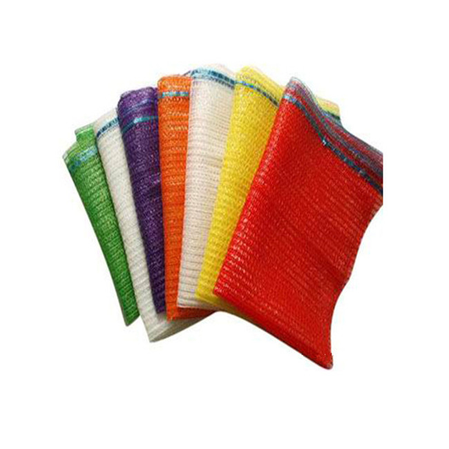 Drawstring Mesh Firewood Bags for Agricultural Produce and Vegetables Sealing Handle