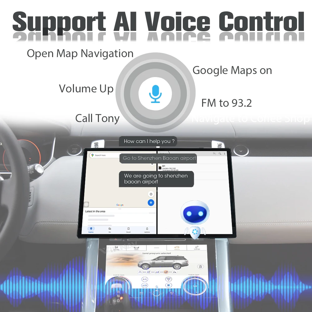 Auto Stereo Car Radio For Range Rover Sport L494 2013-2017 Carplay Android Multimedia Player GPS Navigation Head Unit