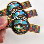 Custom Printed Cigar Ring Glossy Lamination Embossed Waterproof Cigar Band