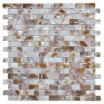 Morden Luxury Mother Of Pearl Wall Tile , 3d Brick Custom Mosaic Tile