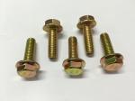 M6 M8 M20 Carbon Steel Yellow Blue Sliver Zinc Plated Hex Flange Bolt Grade 4.8