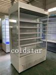 Vegetable Fruit Upright Commercial Open Display Chiller in Supermarket