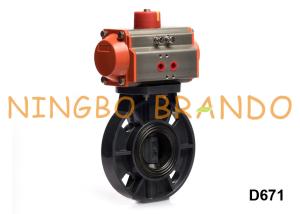 Wholesale UPVC CPVC PVC Air Operated Butterfly Valve With Pneumatic Actuator from china suppliers