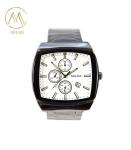 Concise Style Quartz Wirstwatch Calendar Display Stainless Steel Strap Watches