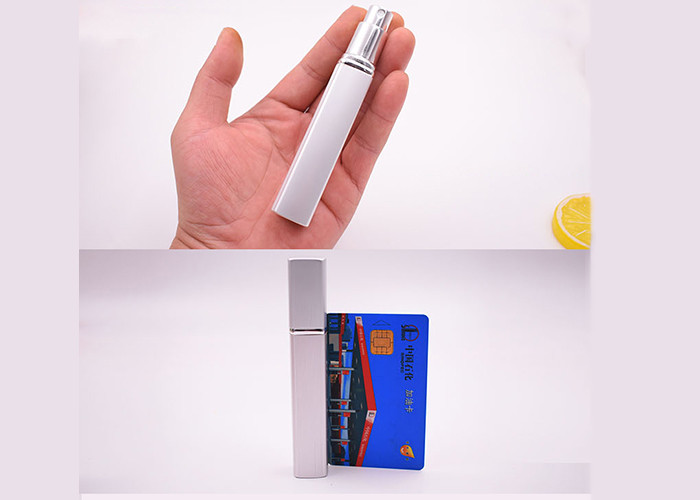 Mini Square Cosmetic Glass Bottles , Colored Glass Toiletry Containers