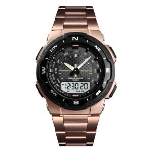 Wholesale Men's dual-display analog and digital wrist watch for men waterproof casual wrist watch 1370 from china suppliers