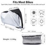 Sports Lycra 190*65 190T Waterproof Bike Cover