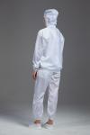 Food Processing Garment Resuable Combed Fabric yellow hooded jacket and pants