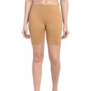 China Hot Sale Low Price Women Beige Sport Shorts Yoga Pants with Custom Logo Printing on sale