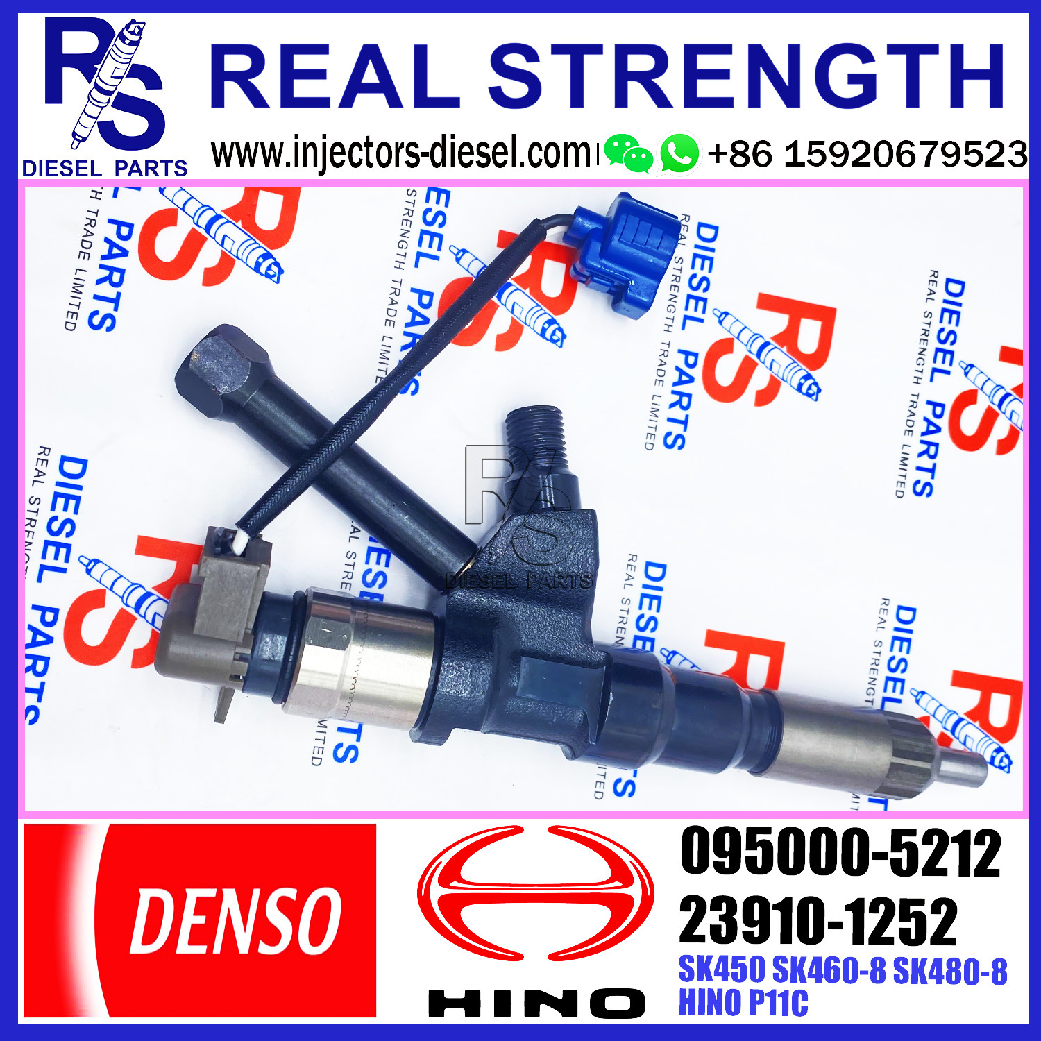 common rail injector 095000-5212 for HINO P11C 23910-1252