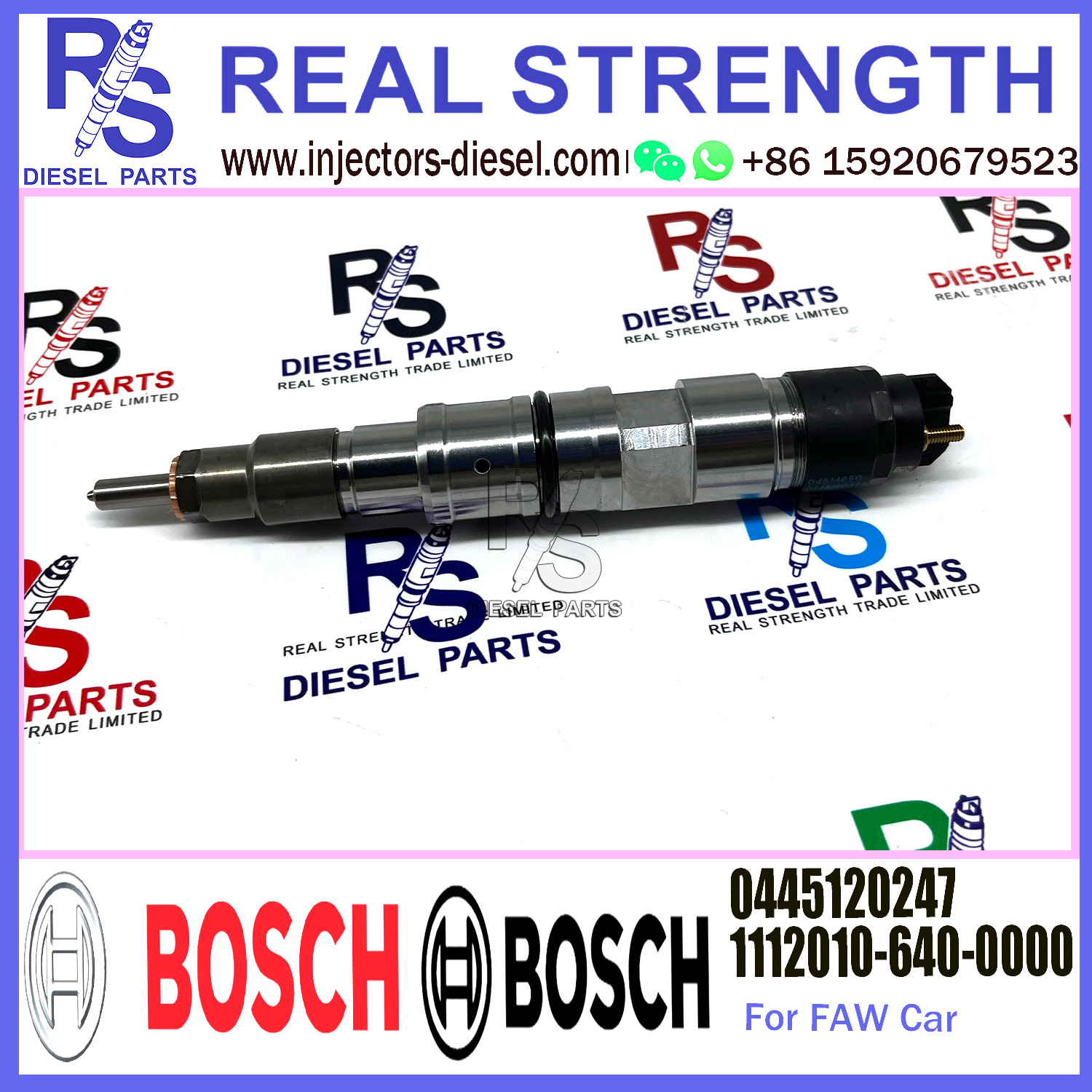 Diesel Engines Parts Fuel Injector 0445120247 1112010-640-0000 For FAW Engine