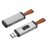 ODM Leather Usb Flash Drive Print Logo 4G 20MB/S Reading Speed