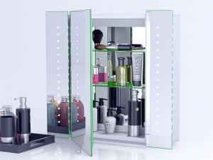 Wholesale Illuminated Bathroom Mirror Cabinet With Lights And Shaver Socket Wall Mounted from china suppliers