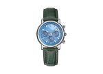 Leather Strap Stainless Steel Ladies Watch Quartz Movt IP Plating Case Color