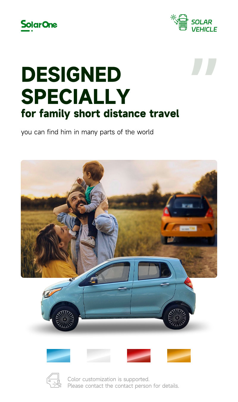 Energy Vehicle Mini Electric Car for Adults without Driving License and Manual Adjustment Exterior Rearview Mirror