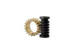 1 Lead M0.5 S45C Miniature Worm Gear Aluminum Bronze DIN 3974