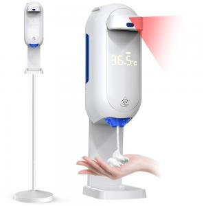 Wholesale Intelligent 1.1L Automatic Soap Dispensers With Forehead Thermometer from china suppliers