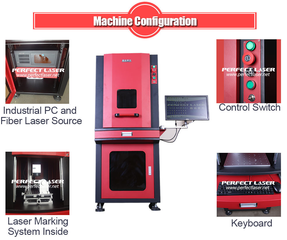 On Line Flying Laser Marking Machine 20W For Metal Ware / Watches