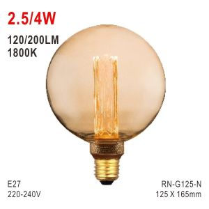 Buy cheap G125 Bulb, Deco Bulb, E27 LED Bulb, Fashionable Glass Bulb, Energy Saving Lamp from wholesalers
