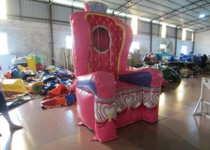 Wholesale Pink Inflatable Airtight princess the chair on sale sealed inflatable decoration from china suppliers