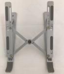 Grey 245*44*13mm Metal Laptop Stand SGS Officeworks Tablet Holder