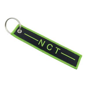 Wholesale Double Sided Custom Embroidered Keychain High Contrast Embroidered Key Ring For NCT Fans from china suppliers