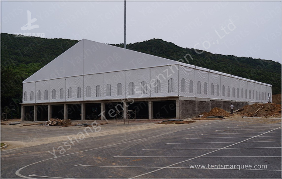 Professional White Commercial Event Marquee Hire 100 km / h Wind Load