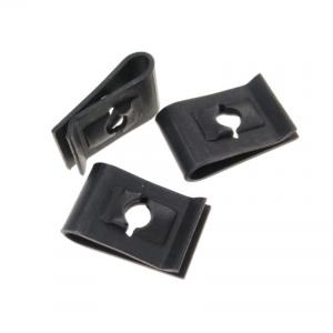 China Black Oxide Steel Metal Clip Nuts 42HRC For Sheet Locking Fastener on sale