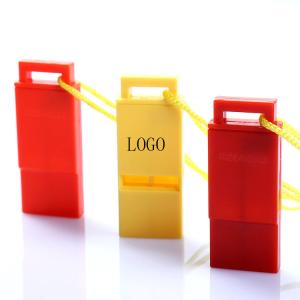 Wholesale Plastic outdoor whistle plastic flat whistle toy whistle 58*22*7mm logo customized from china suppliers