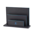 Fire resistance black/ blue pu tissue box hotel room supplies