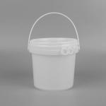 1L Polypropylene Buckets Plastic Food Bucket With Lid Leak Proof