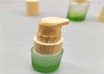 Empty Small 15ml Cosmetic Glass Bottles Lotion Gradient Perfume With Wooden Cap