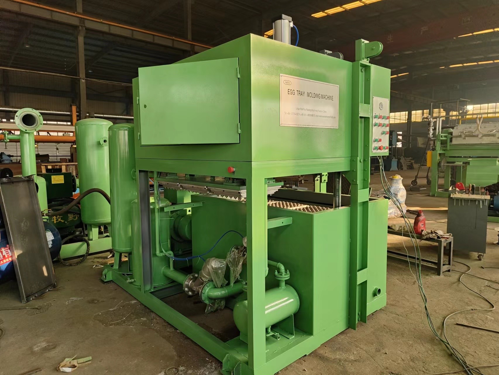 High-Performance Paper Pulp Molding Machine for Egg Tray Production with Computer Control and Low Energy Consumption
