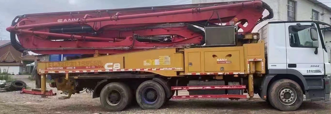 Sany Benz 49m 2019 Second-hand Concrete Pump Truck for Heavy Duty Construction