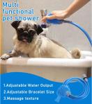 Indoor Outdoor Dog Shower Sprayer Scrubber Dog Grooming Set