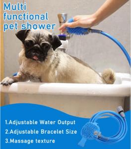 Wholesale Indoor Outdoor  Dog Shower Sprayer Scrubber Dog Grooming Set from china suppliers