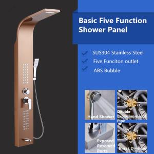 Wholesale Stainless Steel Shower Panel H150xW22cm Multi Colored Head waterfall from china suppliers