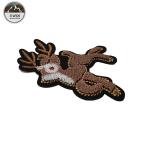Fawn Animal 3D Embroidery Patches For Garment / Bags / Hats Decoration