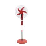 16 Inch 12V BLDC Motor Rechargeable Solar Fan 18V 15W Plastic Material