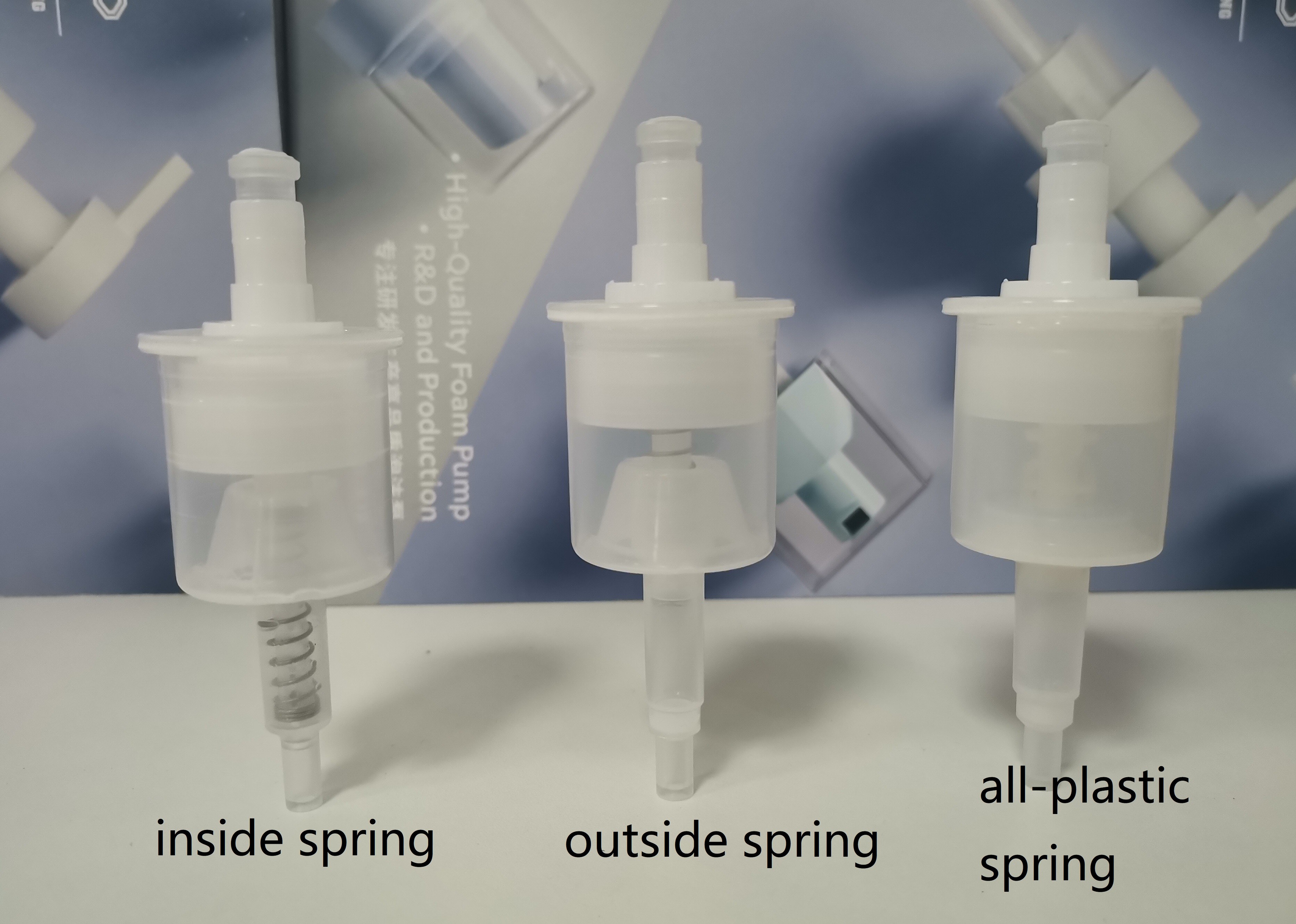 Customized Color PP Foam Pump Recycle 100% Environmentally Friendly Spring For Healthy Hands