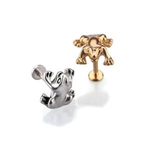 Wholesale Wholesale body piercing jewelry frog shape labret ring lip stud from china suppliers