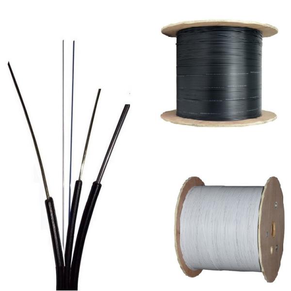 Quality FTTH G652 Single Mode 2 Core 4 Core Fiber Cable , Fiber Ethernet Cable for sale