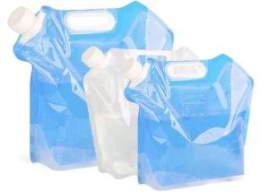 Wholesale 5 / 10 Litres Collapsible Plastic Water Container , Folding Water Bag For Mountaineer from china suppliers