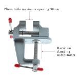 Mini Bench Aluminium Alloy Jewelry Accessories Tools Vise Clamp
