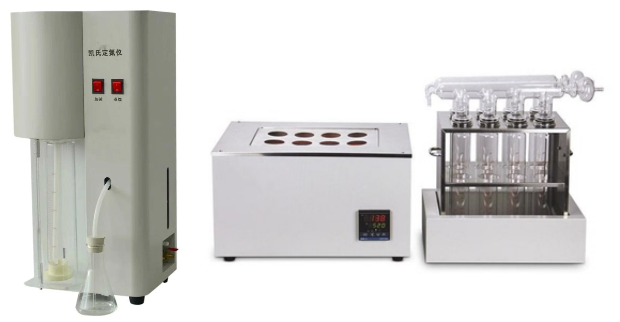 Semi automatic 8-hole Kjeldahl nitrogen analyzer GB/T6432-2018 Measurement range 0.1-200mg nitrogen
