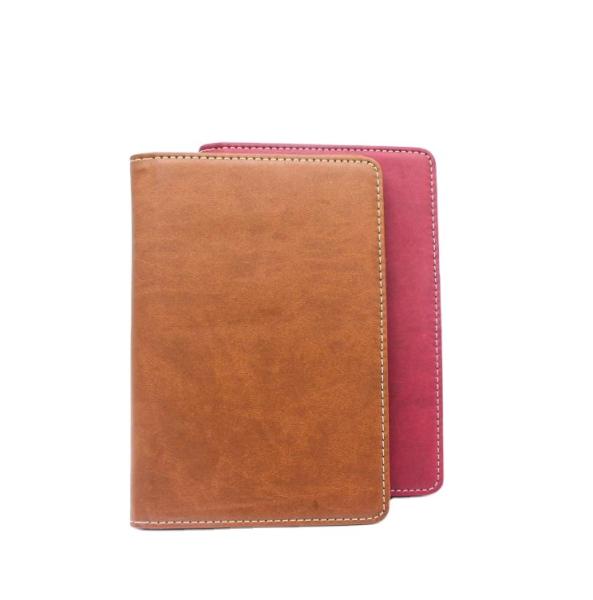 7.5x13.5cm Leather Passport Holder Cover , EN17 Blind Debossing Mens Leather