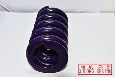high quality purple powder coated heavy machine compression springs 